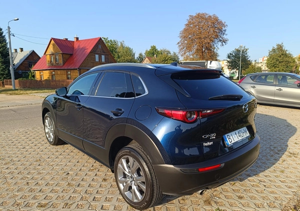 Mazda CX-30 cena 96600 przebieg: 48900, rok produkcji 2021 z Białystok małe 211